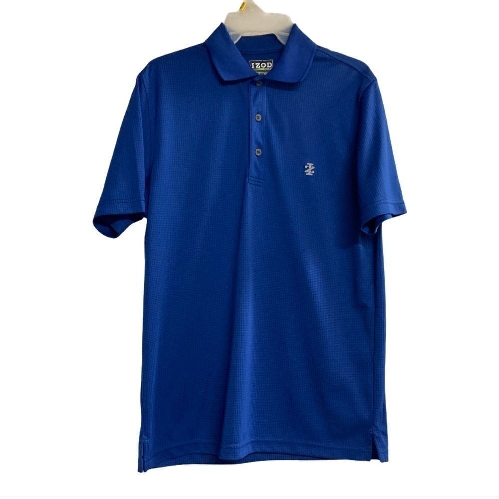 IZOD,Blue Men’s Golf Shirt,Sz Small, Short Sleeves‎